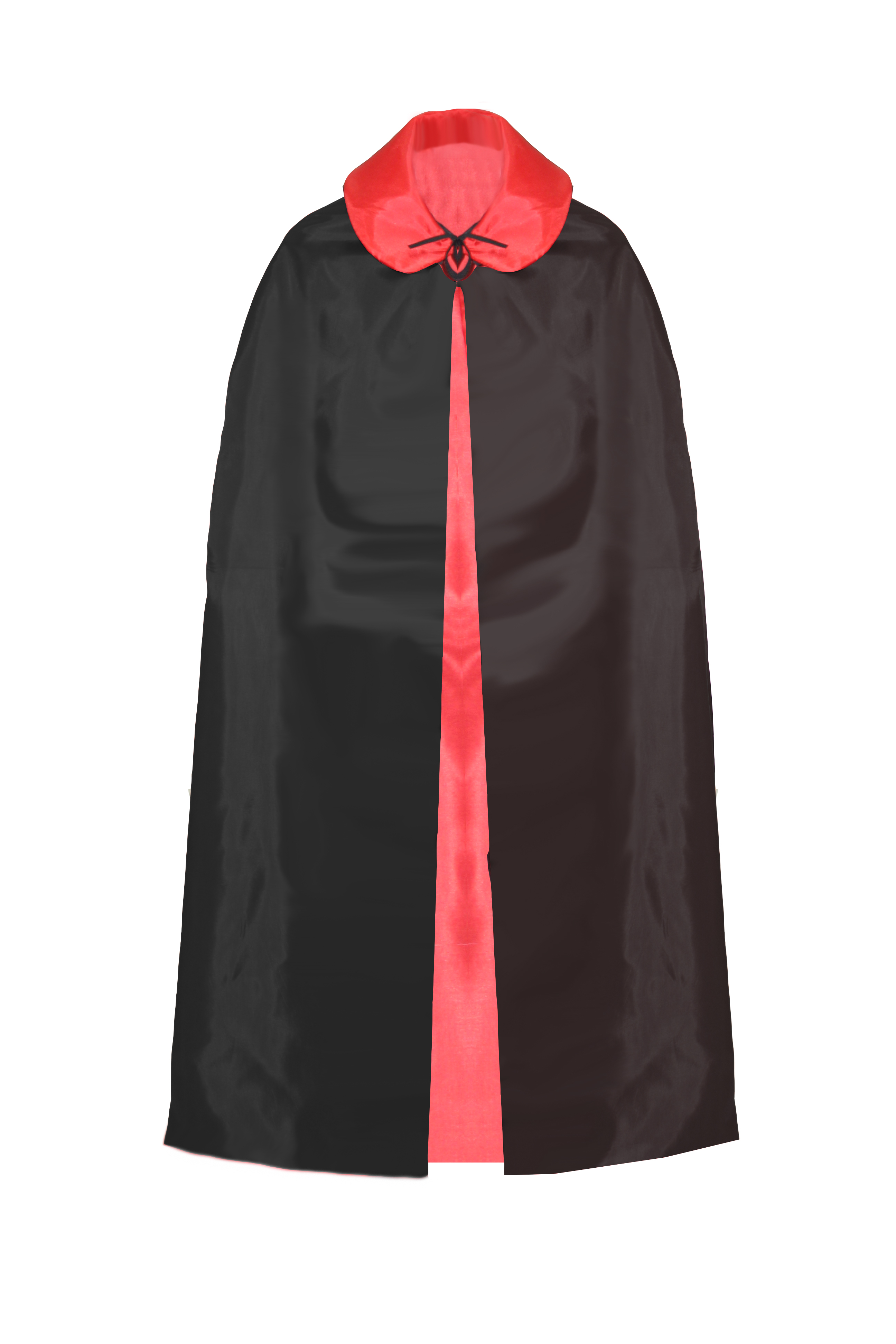 MANTELLO REVERSIBILE NERO-ROSSO ADULTO